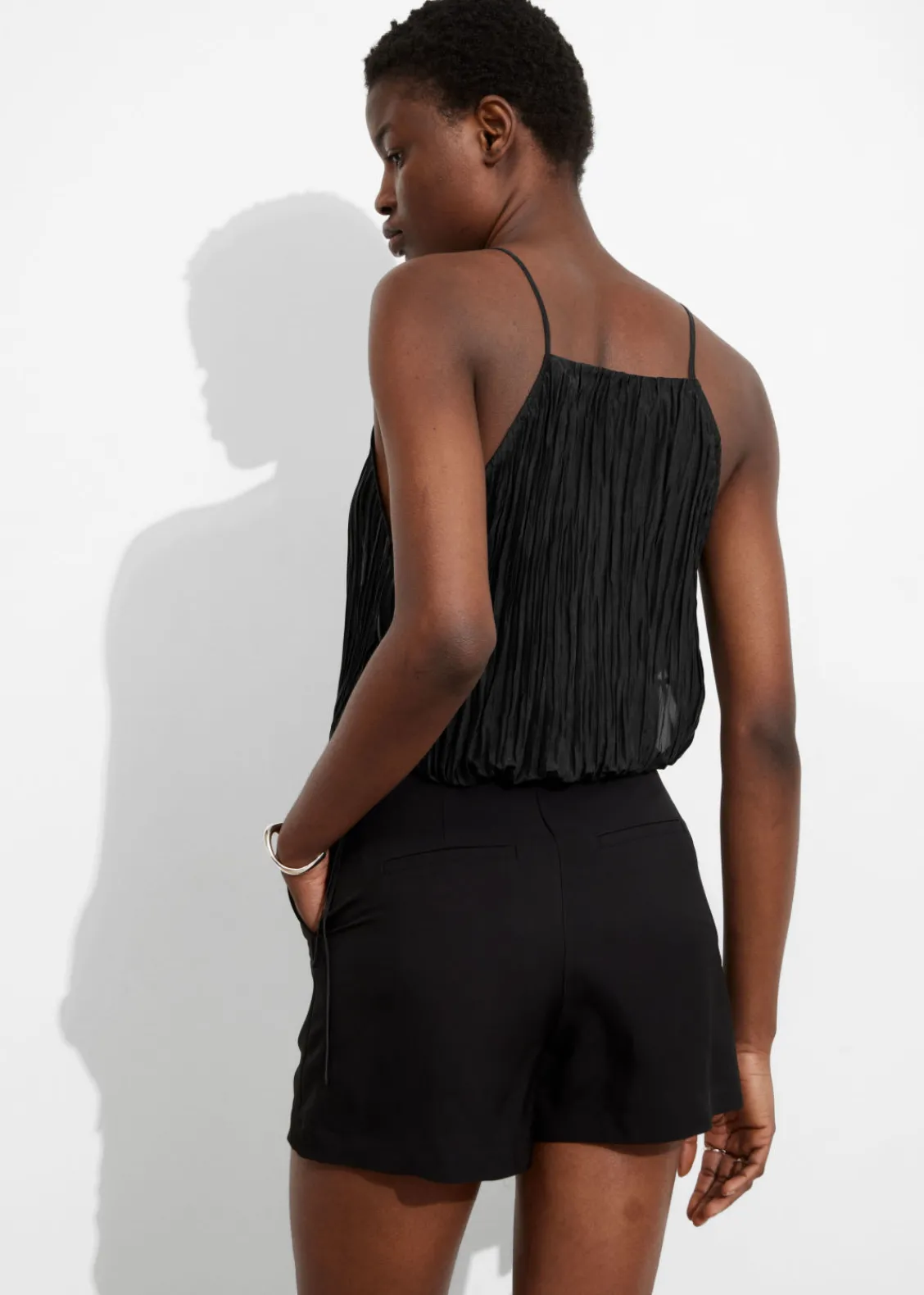 & Other Stories Shorts | Pants | High Waist Shorts Black