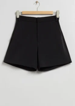 & Other Stories Shorts | Pants | High Waist Shorts Black