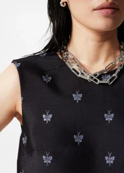 & Other Stories Dresses | Jacquard Mini Dress Black