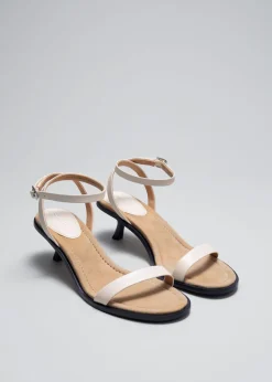 & Other Stories Heels | Sandals | Kitten Heel Leather Sandals