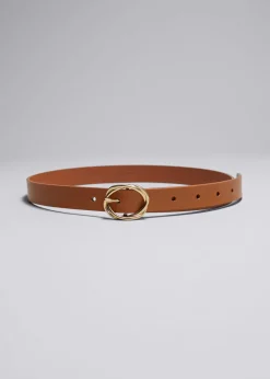 & Other Stories Belts | Knot-Buckle Leather Belt