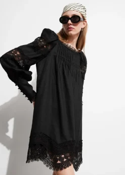 & Other Stories Dresses | Lace-Trimmed Mini Dress