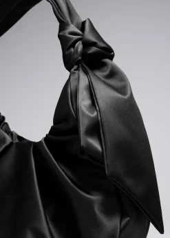 & Other Stories Shoulder Bags | Large Satin Shoulder Bag Black