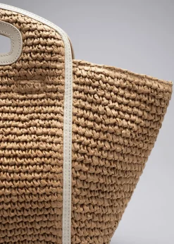& Other Stories Totes | Swimwear | Large Straw Tote Beige
