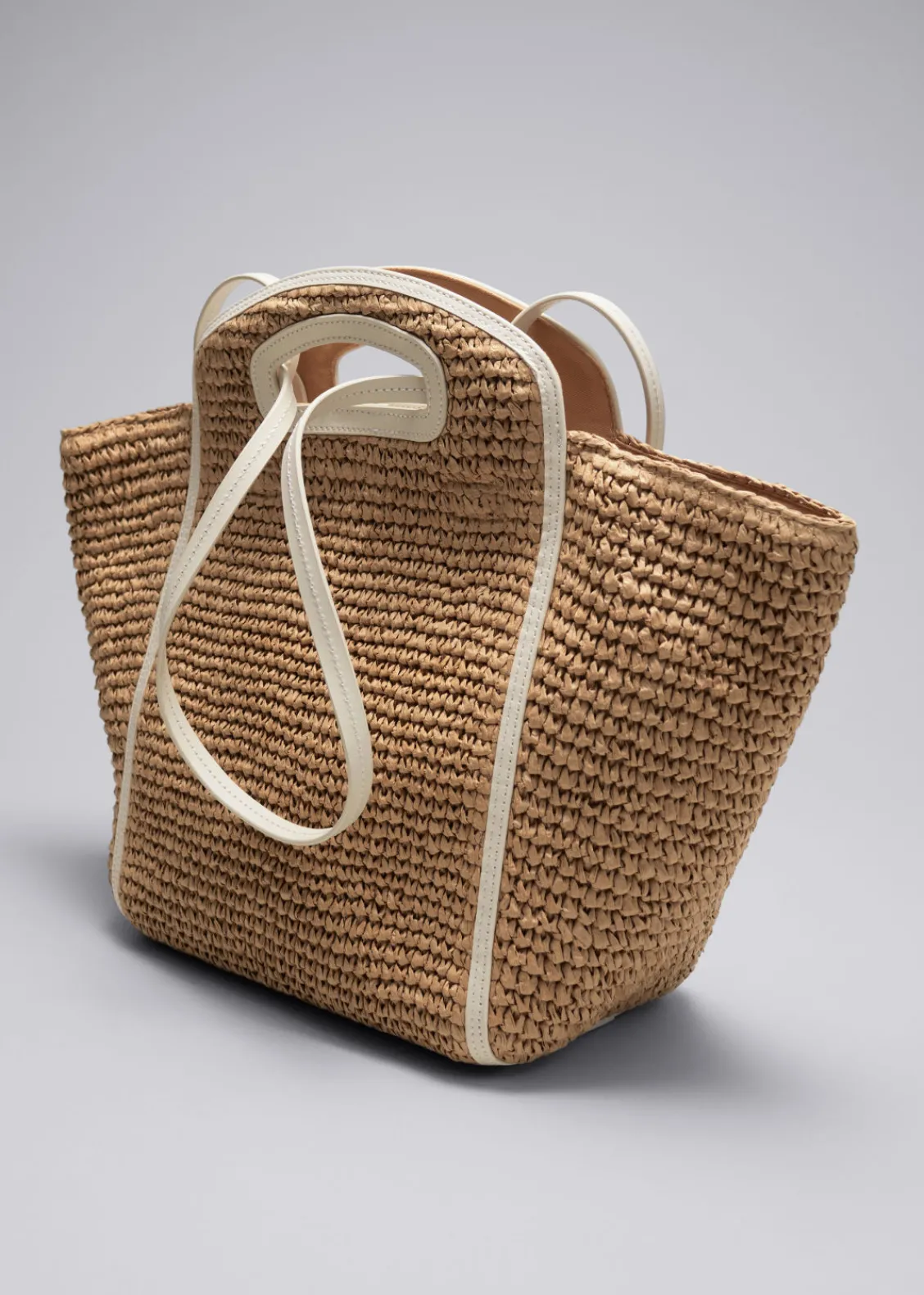 & Other Stories Totes | Swimwear | Large Straw Tote Beige