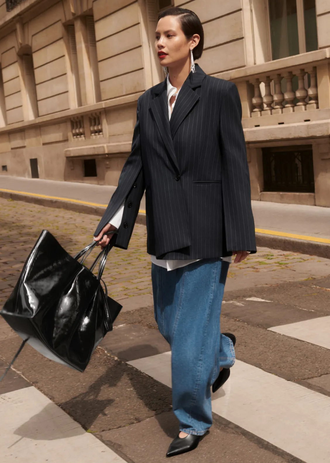 & Other Stories Totes | Large Tote Bag Black