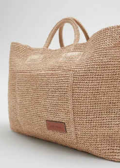 & Other Stories Totes | Swimwear | Large Woven Tote Straw