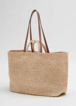 & Other Stories Totes | Swimwear | Large Woven Tote Straw