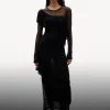 & Other Stories Dresses | Sweaters & Knits | Layered Knit Midi Dress Black