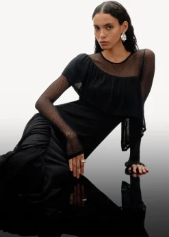 & Other Stories Dresses | Sweaters & Knits | Layered Knit Midi Dress Black