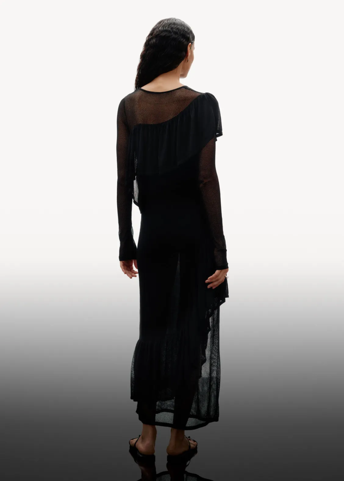 & Other Stories Dresses | Sweaters & Knits | Layered Knit Midi Dress Black