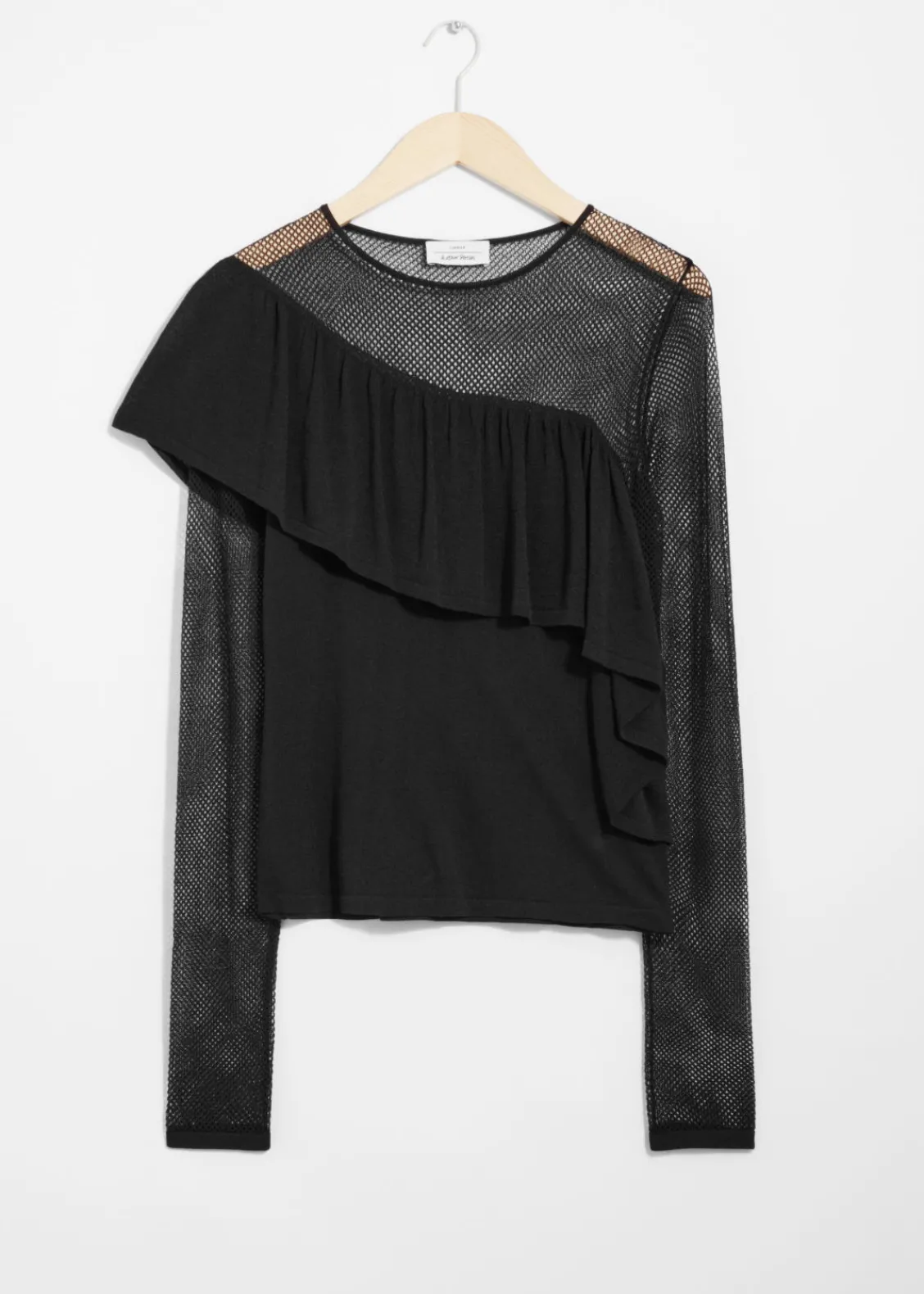 & Other Stories Tops | Sweaters & Knits | Layered Knit Top Black