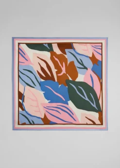 & Other Stories Scarves | Leaf-Print Scarf Pink