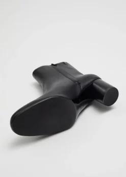 & Other Stories Boots | Leather Ankle Boots Black