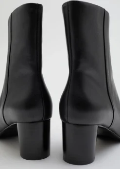 & Other Stories Boots | Leather Ankle Boots Black