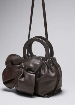 & Other Stories Shoulder Bags | Leather Blossom Bag Mahogany