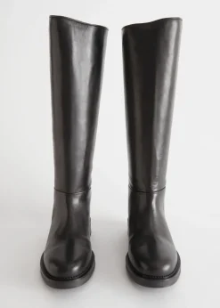 & Other Stories Boots | Leather Riding Boots