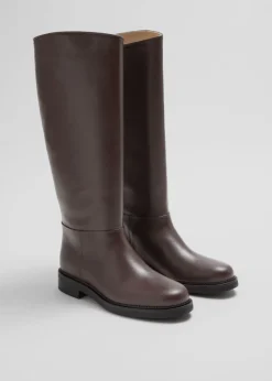 & Other Stories Boots | Leather Riding Boots