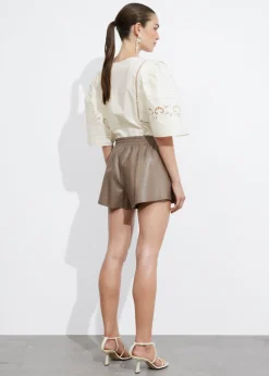 & Other Stories Shorts | Leather Shorts Mole