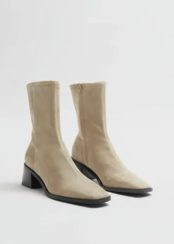 & Other Stories Boots | Leather Sock Boots