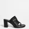 & Other Stories Heels | Sandals | Leather Toe-Thong Mules Black