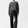 & Other Stories Pants | Leather Trousers Black