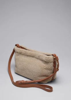 & Other Stories Shoulder Bags | Leather-Trimmed Pile Bag Beige