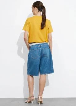 & Other Stories Tops | Lemon Embroidery T-Shirt Yellow
