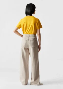 & Other Stories Tops | Lemon Embroidery T-Shirt Yellow