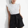 & Other Stories Shorts | Linen-Blend Paperbag Shorts Black