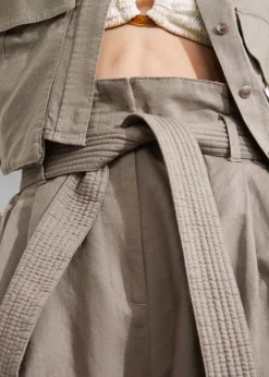 & Other Stories Sets & Suits | Pants | Linen-Blend Paperbag Trousers Mole