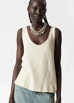 & Other Stories Tops | Linen-Blend Tank Top Beige