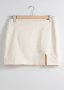 & Other Stories Skirts | Low-Waist Mini Skirt White