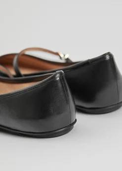 & Other Stories Loafers & Flats | Mary Jane Leather Ballerina Flats