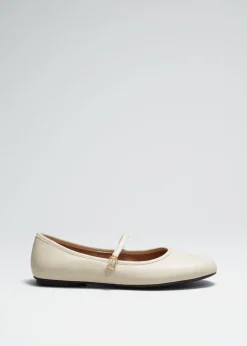 & Other Stories Loafers & Flats | Mary Jane Leather Ballerina Flats