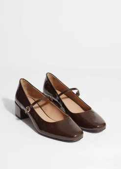 & Other Stories Heels | Mary-Jane Leather Pumps