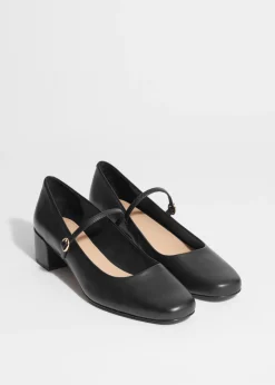 & Other Stories Heels | Mary-Jane Leather Pumps