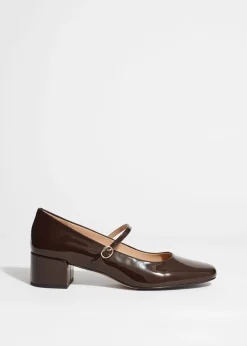 & Other Stories Heels | Mary-Jane Leather Pumps
