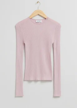 & Other Stories Tops | Sweaters & Knits | Merino Wool Ribbed Top