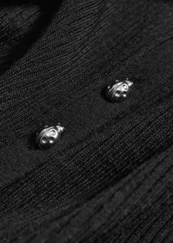 & Other Stories Sweaters & Knits | Merino-Blend Ladybug Cardigan Black