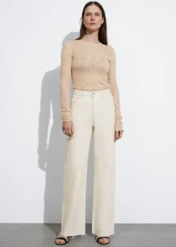 & Other Stories Tops | Sweaters & Knits | Mesh Top Beige