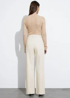 & Other Stories Tops | Sweaters & Knits | Mesh Top Beige
