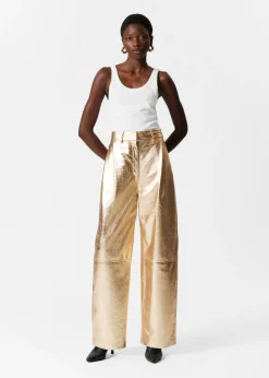 & Other Stories Sets & Suits | Pants | Metallic Leather Trousers