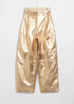 & Other Stories Sets & Suits | Pants | Metallic Leather Trousers