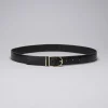 & Other Stories Belts | Mid-Waist Leather Belt Black