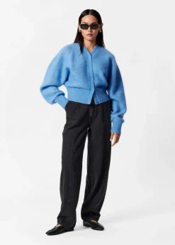 & Other Stories Sweaters & Knits | Mohair-Blend Rib-Knit Cardigan Blue