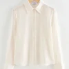 & Other Stories Blouses & Shirts | Mulberry Silk Buttoned Blouse Ivory