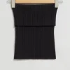 & Other Stories Tops | Sweaters & Knits | Off-The-Shoulder Knitted Tube Top Black