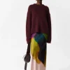 & Other Stories Skirts | Ombré Satin Maxi Skirt Green Ombré