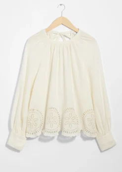 & Other Stories Swimwear | Sets & Suits | Open-Back Linen Blouse White